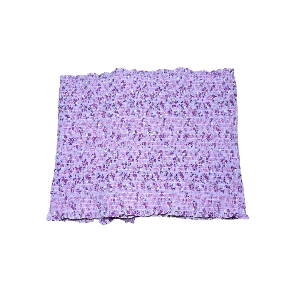 Expand-a-Band Breast Binder Purple Floral Smocked Post-Surgical XXXL‎ Latex Free